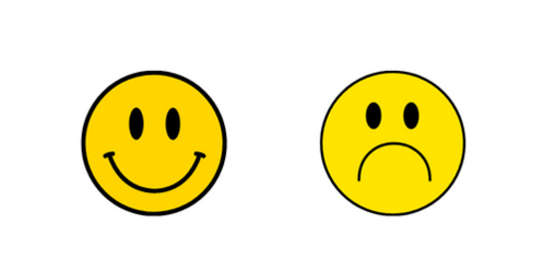 Smiley and Sad faces