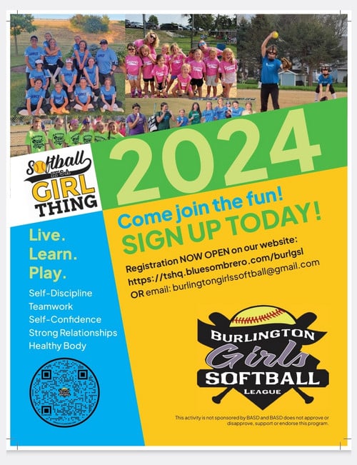 Burlington Girls Softball League (Summer '24)